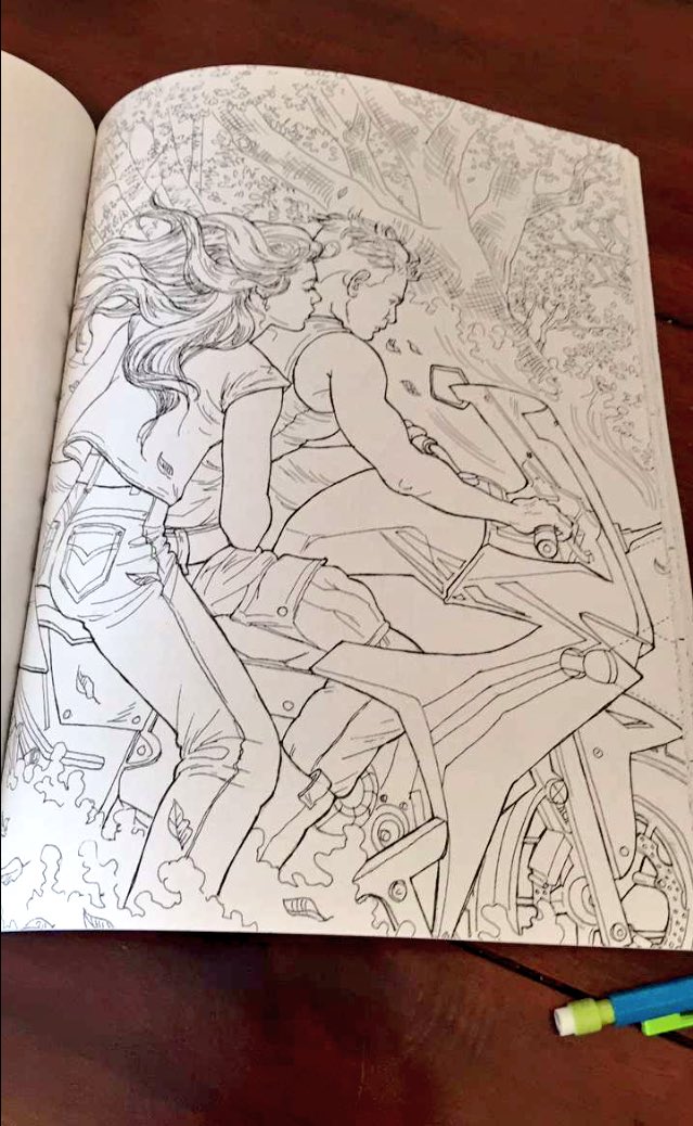 AveyardBR's tweet photo. MARE E CAL NA MOTO! 😍 #RedQueenColoringBook https://t.co/zBTaQJdTMz