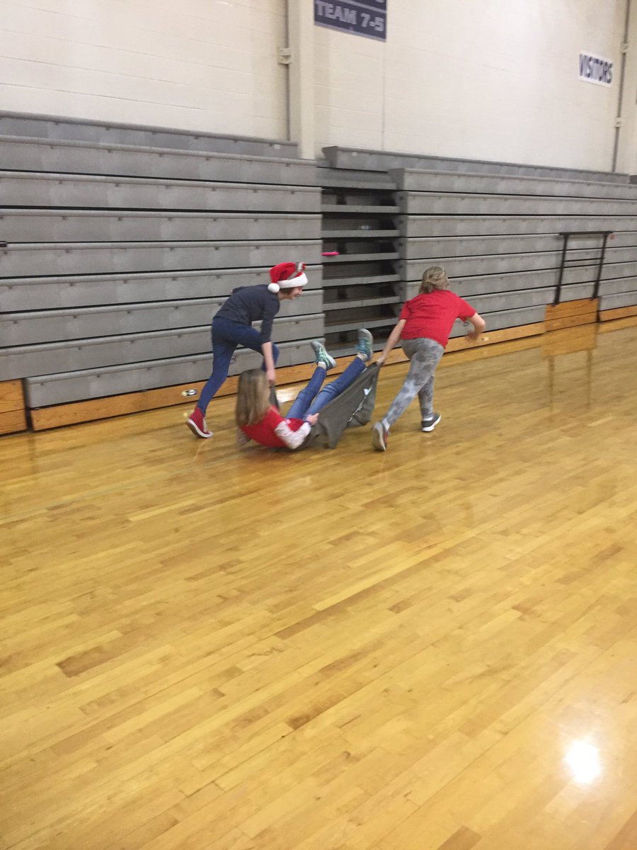 Nagelwellness's tweet photo. @NagelNighthawks participating in Holiday Hoopla! Continuing an awesome tradition in Wellness class. #Hoopla @FHSchools https://t.co/o1BjFAxlmN