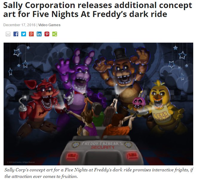 MatPatGT's tweet photo. FNAF: Coming SOON to a Disneyland near you... https://t.co/6NY1Opobb2