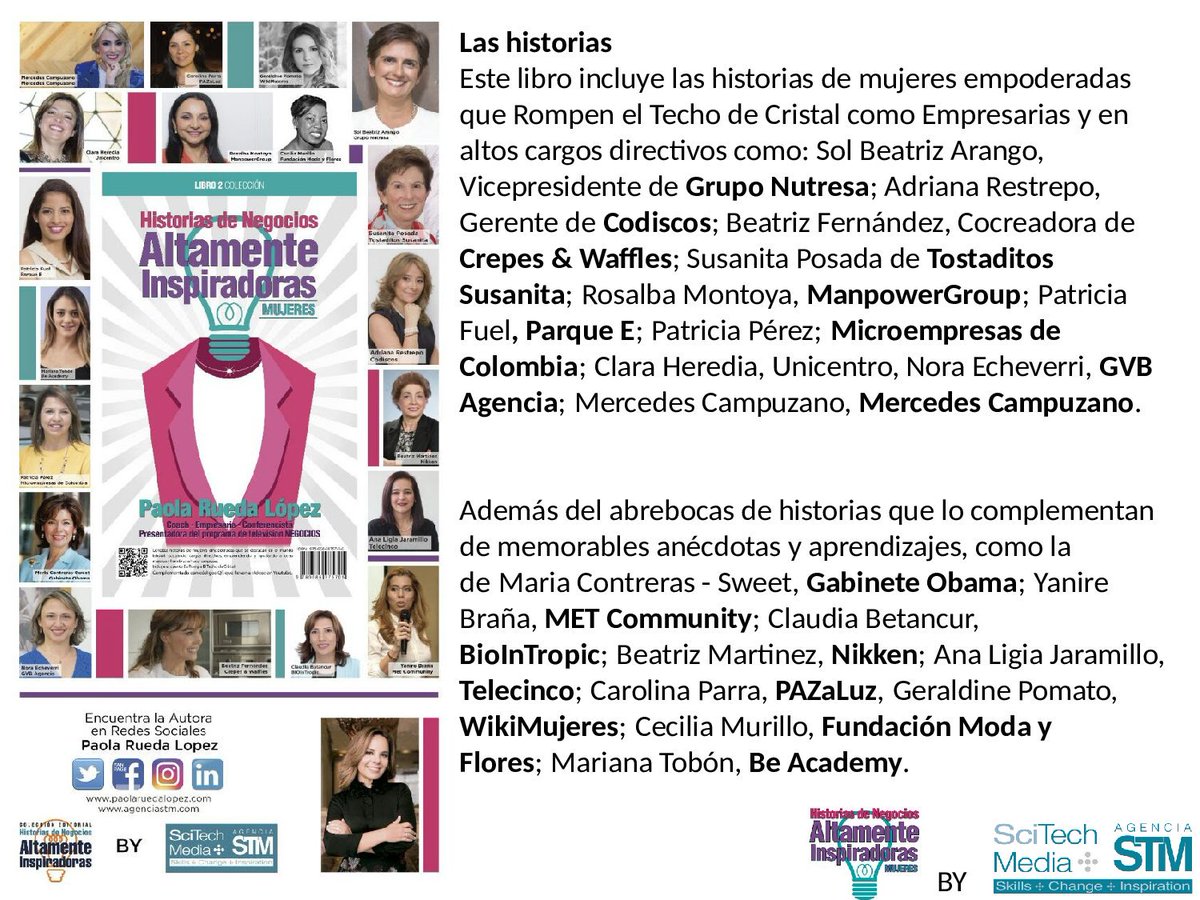 Un libro puede transformar la vida.  Historias de Negocios Altamente Inspiradoras Mujeres escrito por <a href="/paolaruedalopez/">Paola Rueda Lopez ®️</a> es Liderazgo :)