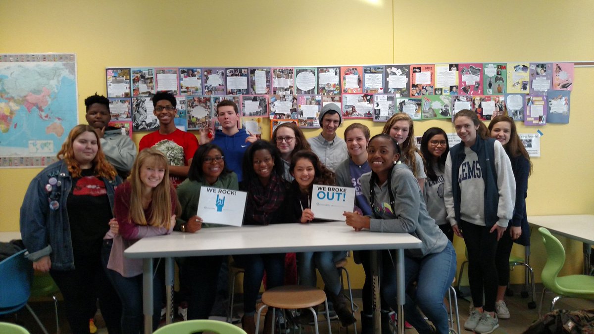 Garner_HS's tweet photo. Ms. Bennett's classes spent the day collaborating with #breakoutedu. All 3 classes rocked it! Great teamwork! @WCPSS @GMHS2019 https://t.co/GsoU9ZsYdv
