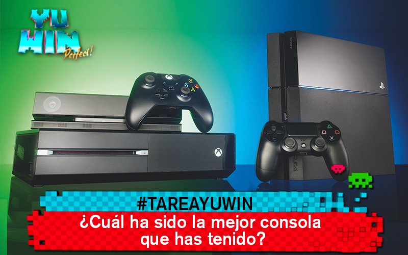 YuWinViaX's tweet photo. ✨ 😜👍🎮 Participa de la #TareaYuWin y cuéntanos ¿Cuál ha sido la mejor consola que has tenido? #YuWin 😜👍 🎮 ✨ https://t.co/qh0UyIhMiv