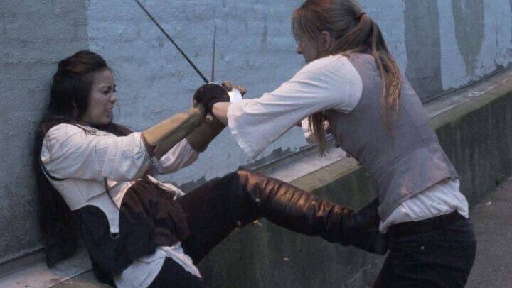 AffairofHonor's tweet photo. Thanks to Derek Meets World Films for this awesome still from our last shoot. #swords #swords #swords 🗡🗡🗡🗡 https://t.co/M8Wz4N7UPX