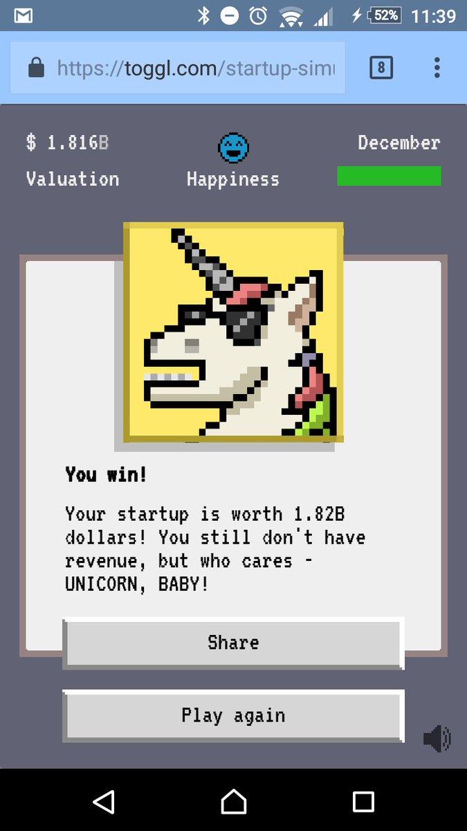 NexusMarit's tweet image. Esto os va a encantar @PostureoStartUp    #StartupSimulator  toggl.com/startup-simula…