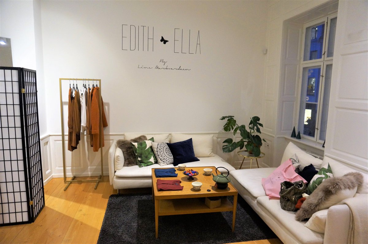SChantouria's tweet photo. Prep for Georgian national final with wonderful Line Markvardsen Designer &amp; CEO @edithellacph in Copenhagen! #sabinachantouria #edithellacph https://t.co/t1Vc5nwKy2