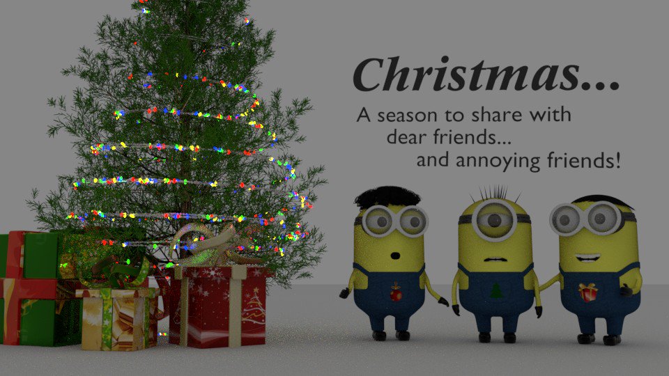 BaekYeolHana's tweet image. Current works in progress... #blender3dart #blender3dsoftware #blender3d #cyclesrender #cycles #blendercycles #Christmas #b3d #minions