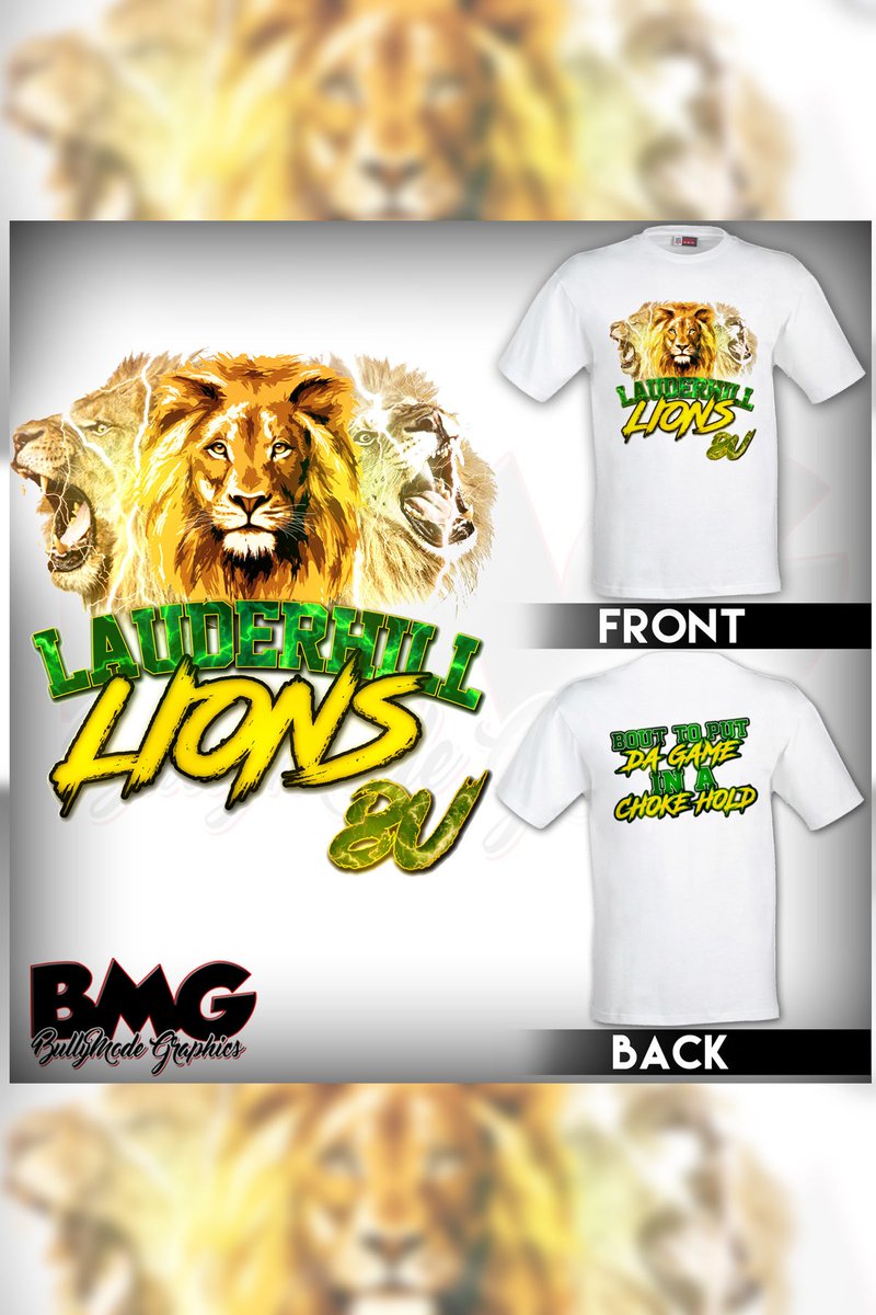 BullyMode's tweet photo. Lauderhill Lion #BMG #Bullymode #BullyModeGraphics https://t.co/L0Rva64jY4