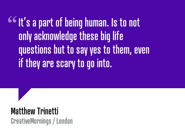 From my <a href="/London_CM/">london_cm</a> <a href="/creativemorning/">CreativeMornings</a> talk! My attempt at exploring what it means to be human buff.ly/2hVwQmJ