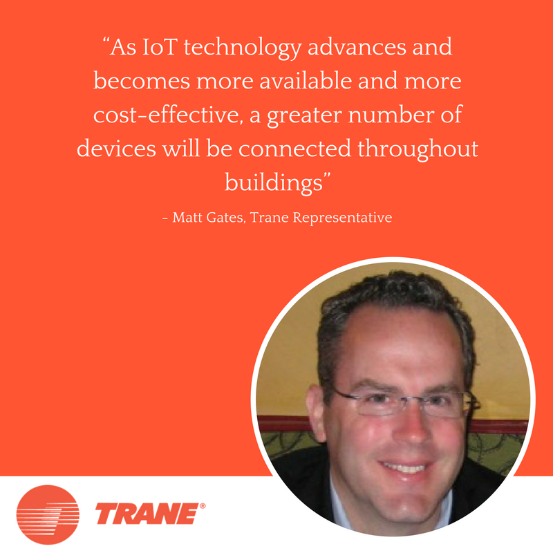 TraneCommercial's tweet photo. “As IoT tech advances, a greater number of devices will be connected throughout bldgs” says Trane rep Matt Gates: https://t.co/4orB3nHyat https://t.co/wRhKxx6FmZ