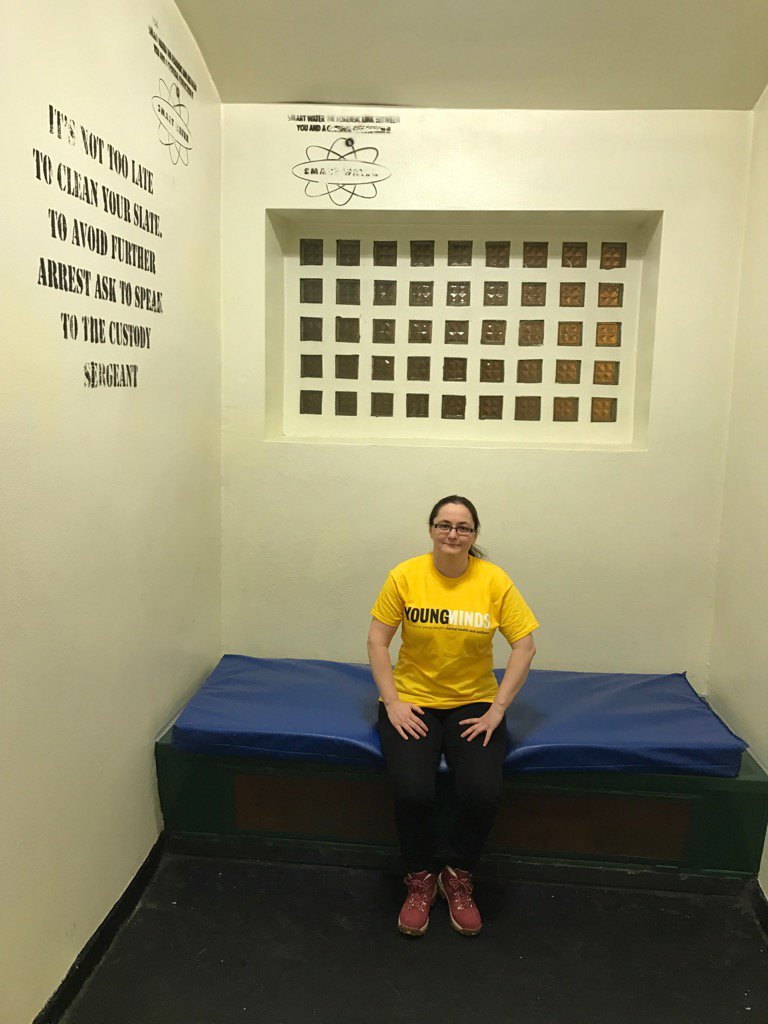 KlasKatie's tweet photo. #NightintheCells for @YoungMindsUK being looked after by @DurhamPolice https://t.co/zMLRijZo1A
