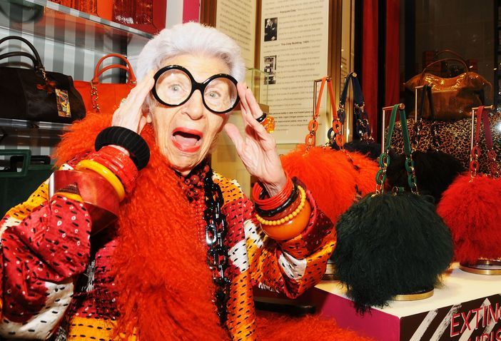 GraziaUK's tweet photo. "You've got to try it. You've only got one trip, you have to remember that" - Iris Apfel https://t.co/aZI6WoqyQt https://t.co/m5yOxwKcK5
