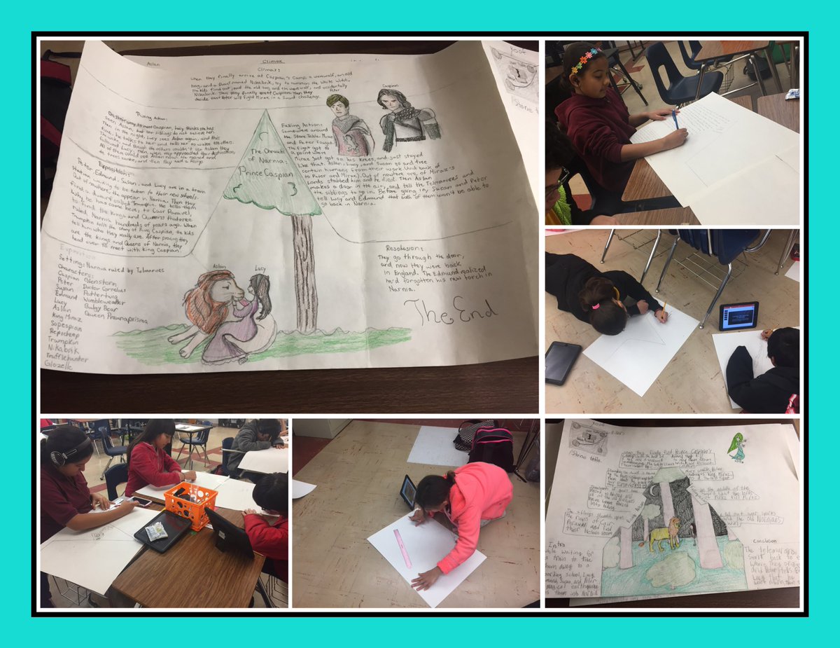 jess_faubion's tweet photo. Humanities students working on their plot diagram on the book "Prince Caspian". #vpvils @verizongiving https://t.co/yiHhrvZZ0A