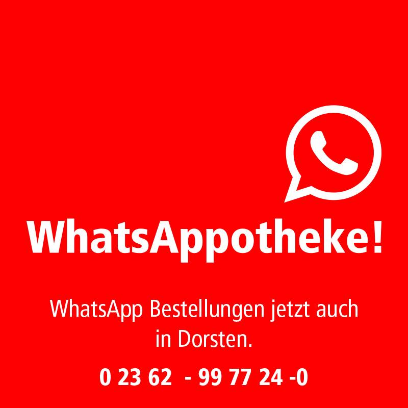Jetzt können Sie auch in der #MAXMO #Apotheke Mercaden #Dorsten ganz bequem per #WhatsApp bestellen: 0 23 62  – 99 77 24 -0