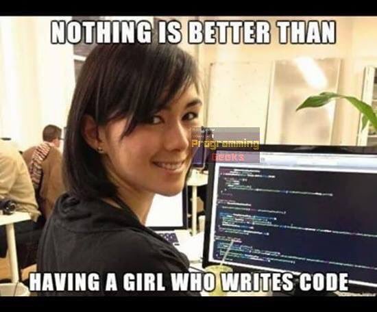 easycodinglab's tweet image. I love to see female coders. Hoping to see a lot of females becoming great programmers. #femaleentrepreneurs #femalecoders #femaleprogrammer