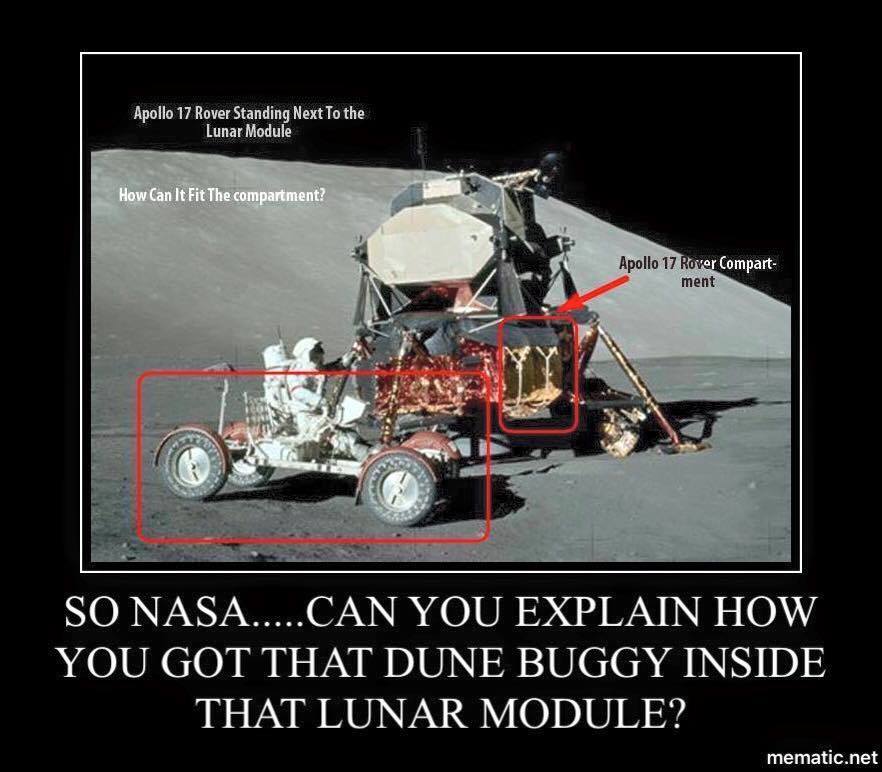 NASA Watch on Twitter: "Debunking stupid Apollo Moon landing denial meme w/video of how Apollo ...