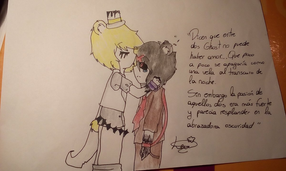 Lih_Snow's tweet image. #GoldredWeek #SaveGoldred #FNAFHSYUME &quot;Día 3:Au Favorito&quot;