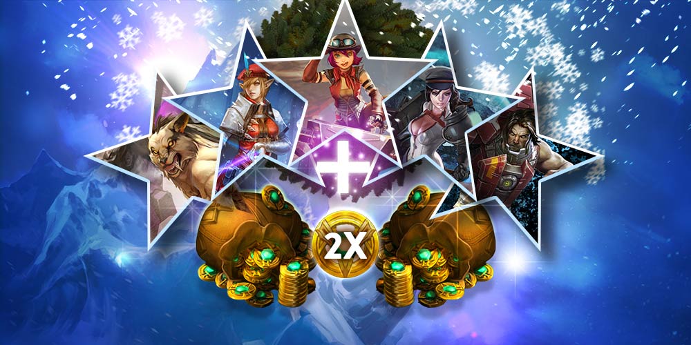 vainglory's tweet photo. HOLIDAY SALE EVENT: Get twice the ICE in the Market and Double Fame for your guild when you play!

https://t.co/dolNUedGPa https://t.co/TL9mnJiAzZ