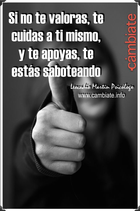 LeocadioMartin's tweet photo. ¡No te sabotees!
¡Quiérete! #cámbiate2016 https://t.co/GdqoJT0pEJ