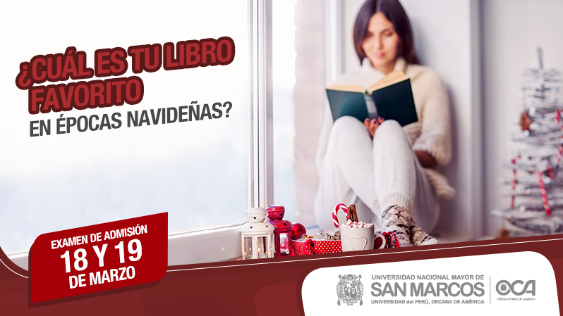 UNMSMadmision's tweet photo. A vísperas de Navidad, tomate un tiempo para ti y disfruta de una buena lectura. https://t.co/7O6QATBY1h