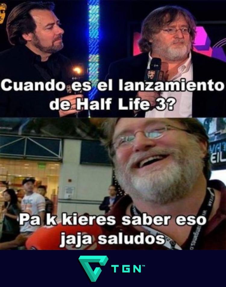 TGNSpanish's tweet photo. La respuesta a cuando saldrá #HalfLife3... https://t.co/BmOPvtUbcN