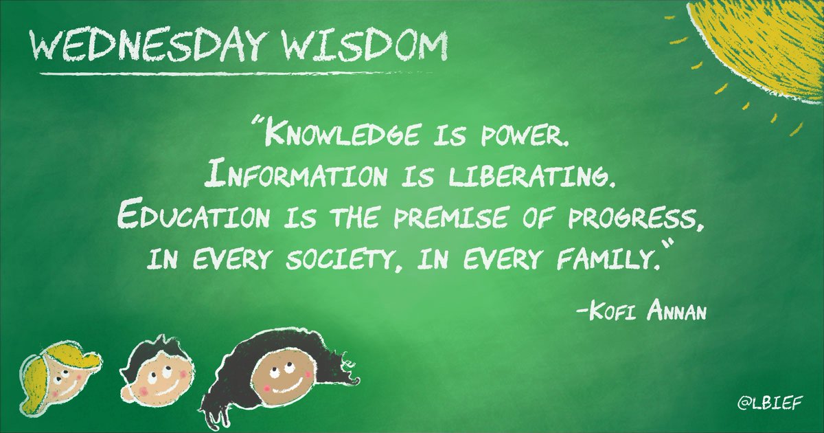 LBIEF's tweet photo. ... in every community #LBI #education #progress #quote @KofiAnnan https://t.co/TOSbKnPVrO