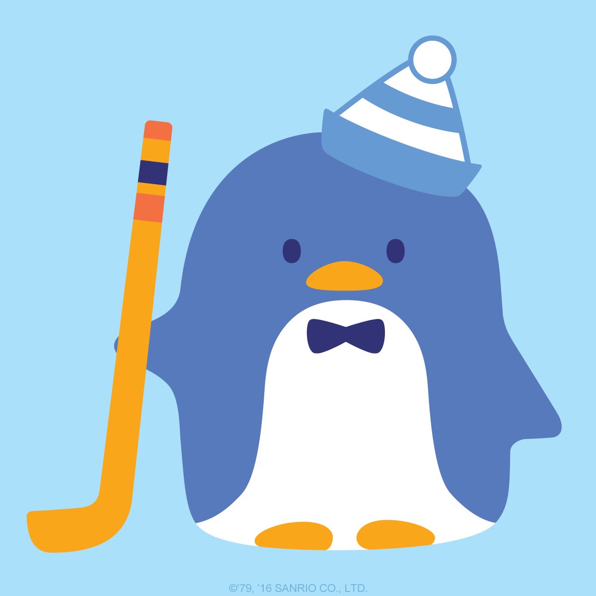 sanrio's tweet photo. Brrr, it's the #FirstDayofWinter! Will you play any seasonal sports for the holidays? #Tuxedosam sure is! https://t.co/vpfK76RPYI