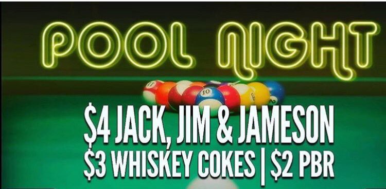 4thNGoal's tweet photo. Get out the cold and enjoy free pool night at 4th &amp; Goal!!! https://t.co/lwSyaHa3uL