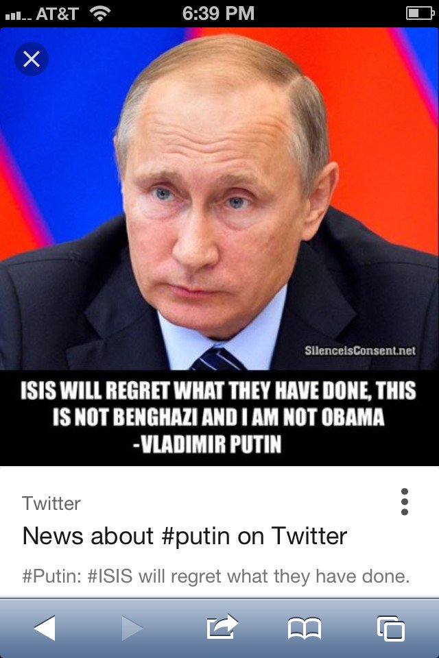 AzulayRomond's tweet photo. Yep. This is definitely NOT #Obama 
#Putin #UberBadAss https://t.co/z6ErF99Fye