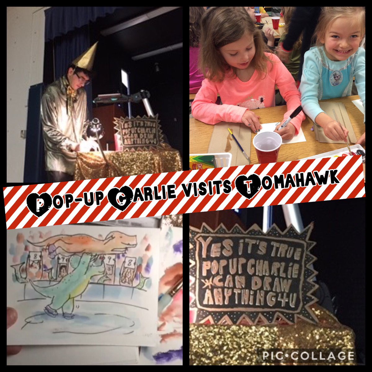 Beth Hafner (@hafnerart) on Twitter photo Thank you Tomahawk PTA for bringing a "Pop up Charlie" to our students🎨<a href="/Tomahawk_prin/">Tomahawk Elementary</a> Thank you Tomahawk PTA for bringing a "Pop up Charlie" to our students🎨<a href="/Tomahawk_prin/">Tomahawk Elementary</a>