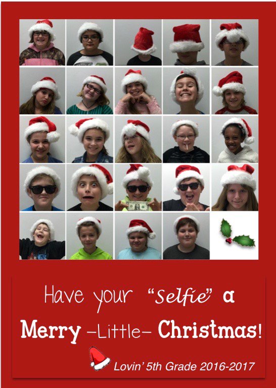 AnnaDimeo1's tweet photo. Have your "Selfie" a Merry little Christmas! #EC_Hartman #EC_proud https://t.co/KEU4AWugeT