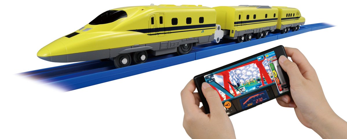 タカラトミー ダブルカメラドクターイエロー 本日の スッキリ でご紹介いただきました ２つの車載カメラ の映像をスマホで見ながら操縦できる 夢のプラレールです W T Co Pnea8hk8kd