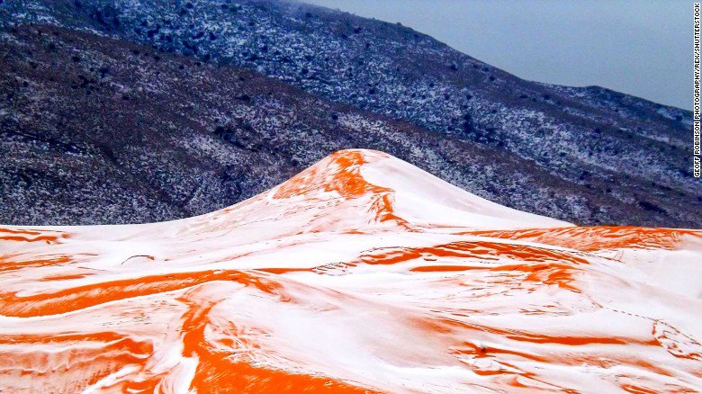 NatHab's tweet photo. Dry, hot #Sahara desert hit by freak snowfall for the first time in 37 years. #SaharaSnow @CNNTravel @mofromcnn https://t.co/KA1znjfTyA https://t.co/r8UQkyNQ6H