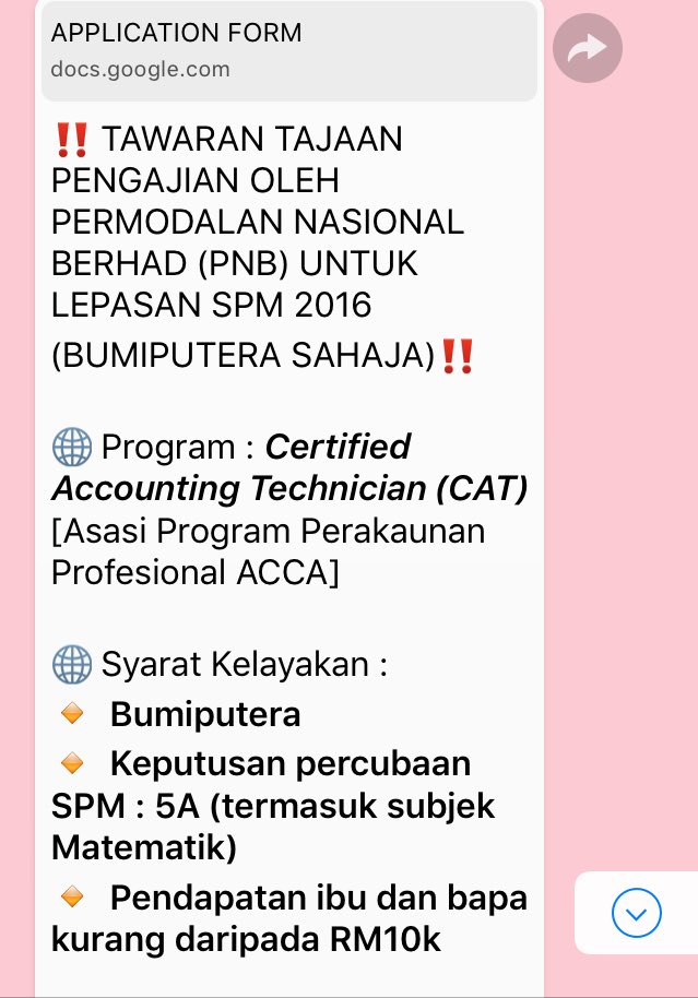 sarahshahierah's tweet photo. To 2016 SPM leavers, you can check this out! ✨ https://t.co/97qMrP46Pb