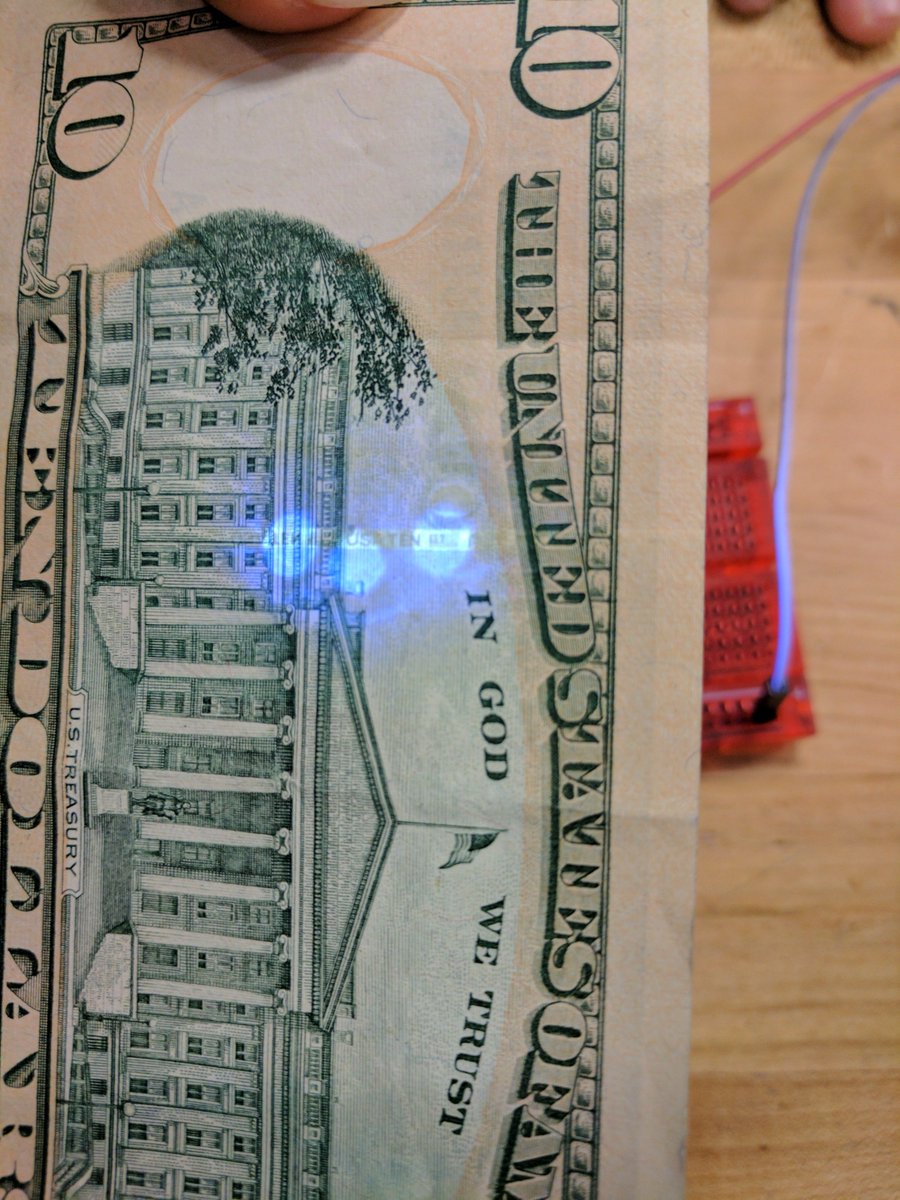 PHS_InvenTeam's tweet photo. We're able to see the UV strips using LEDs powered by an Arduino Pro Mini! https://t.co/NBKINrIlB9
