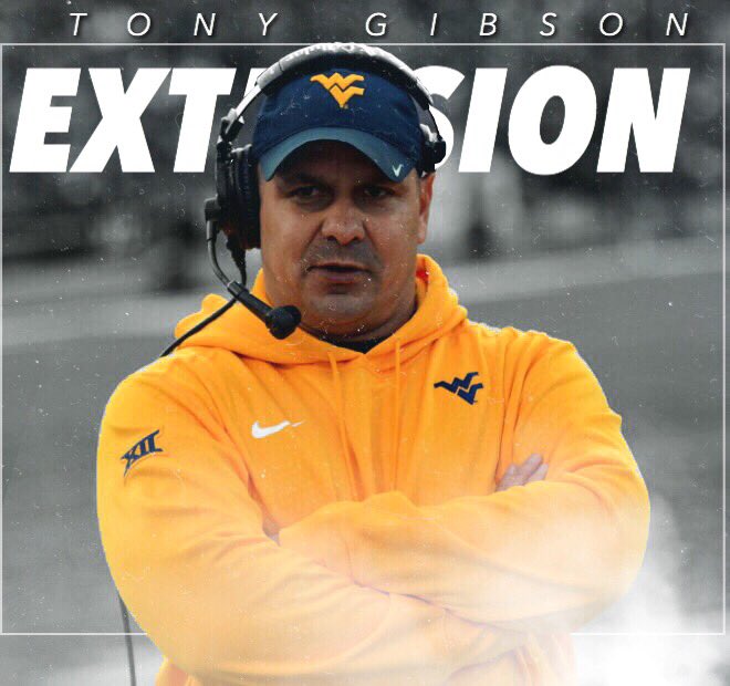 SI_WVU's tweet photo. #WVU Defensive Coordinator Tony Gibson get 3 year extension worth 2.7 million. https://t.co/rvOvSGMQoB