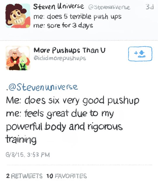 ididmorepushups's tweet photo. Somebody made Steven Universe fanart of this and I just wanted to log in and tell whoever did this that I see you. @Zackarad you're in it 2 https://t.co/hV4vWsjomI