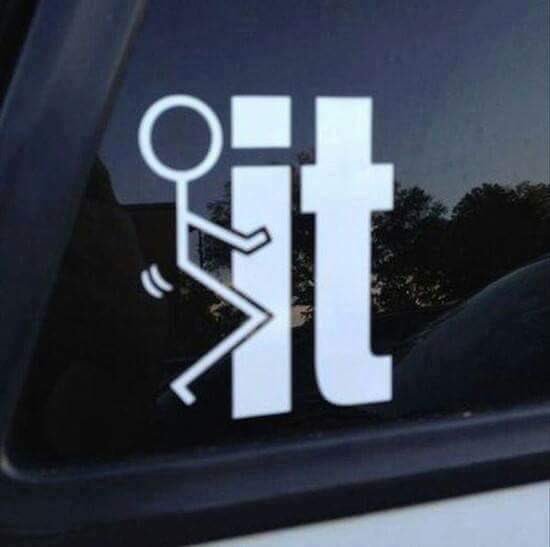 DecencyBill's tweet image. Oh, come on!  Is this even a question?!  What kind of person thinks this belongs on their back window?!