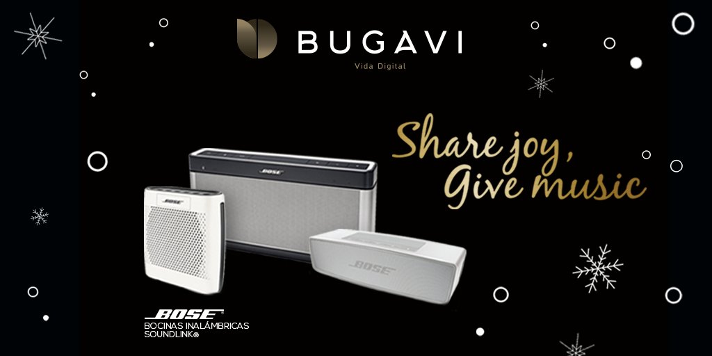 tiendabugavi's tweet photo. 🌟 “Escucha Música en cualquier lugar“. El Regalo Ideal: Bocinas SoundLink® de Bose®. Comprar Ahora  ➡ https://t.co/FjtdXHW8j6 #GiveMusic https://t.co/u5VQ54mYP3