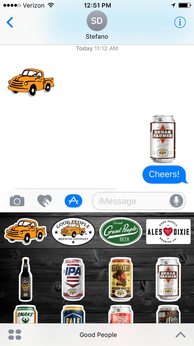 GPBrewing's tweet photo. Texting just got a lot beer-ier thanks to @teamairship! You can now download the #GPBCo Sticker Pack for iMessage: https://t.co/4JT7sNZOBX https://t.co/pbs8ey36XC