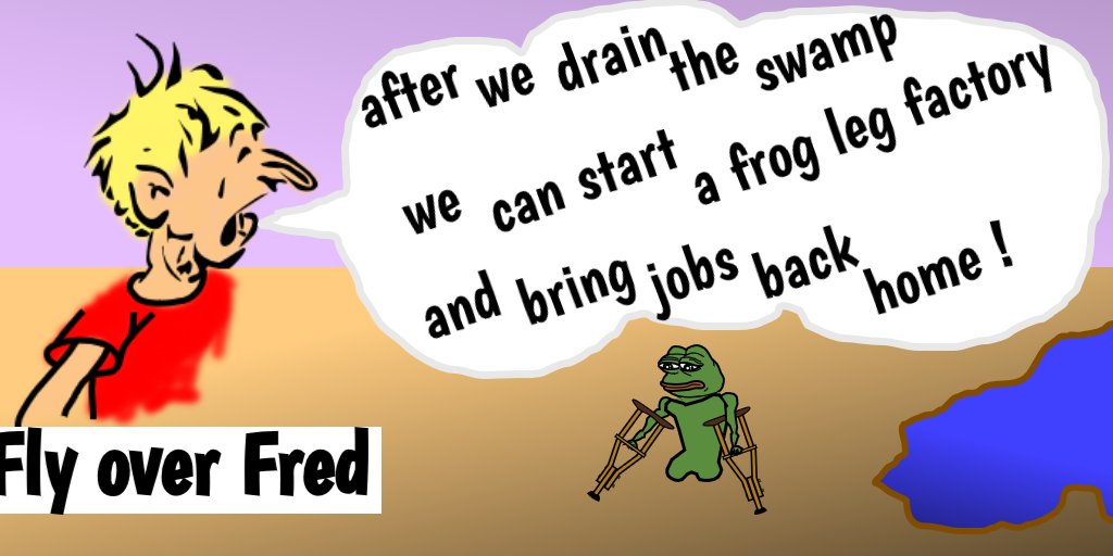 gregg_barber's tweet photo. "Drain the Swamp" #FlyOverFred https://t.co/YdF1XXqwuT