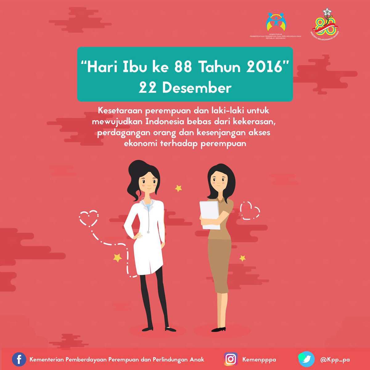kementan's tweet image. Selamat Hari Ibu! Mari sejenak kita Mengenang Perjuangan Kaum Ibu Indonesia #SelamatHariIbu #PerempuanHebat #SETARA @kpp_pa @pranatahumas
