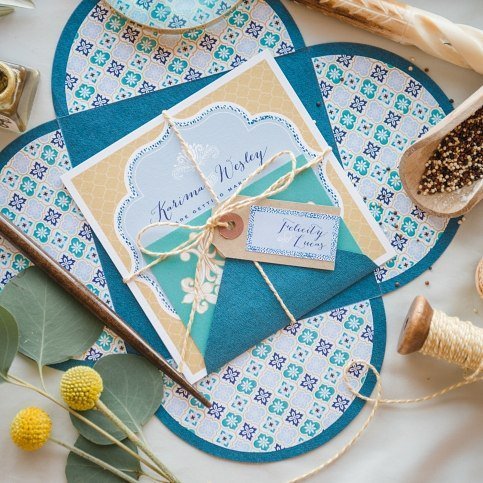 MOROCCAN MAIL // Beautiful  Moroccan influenced  stationery by @paperknots designed especi… ift.tt/2htV3gt