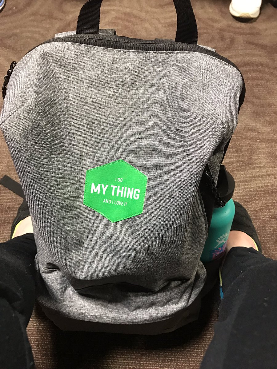 Taking my <a href="/QuickBooks/">Intuit QuickBooks</a> backpack ✈️from PHX to Seattle! 💚