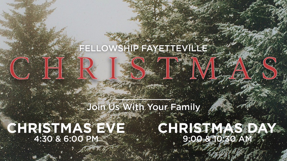 FellowshipFay's tweet photo. We hope you can join us this weekend as we celebrate our Savior’s birth! https://t.co/D5q75eW81H
