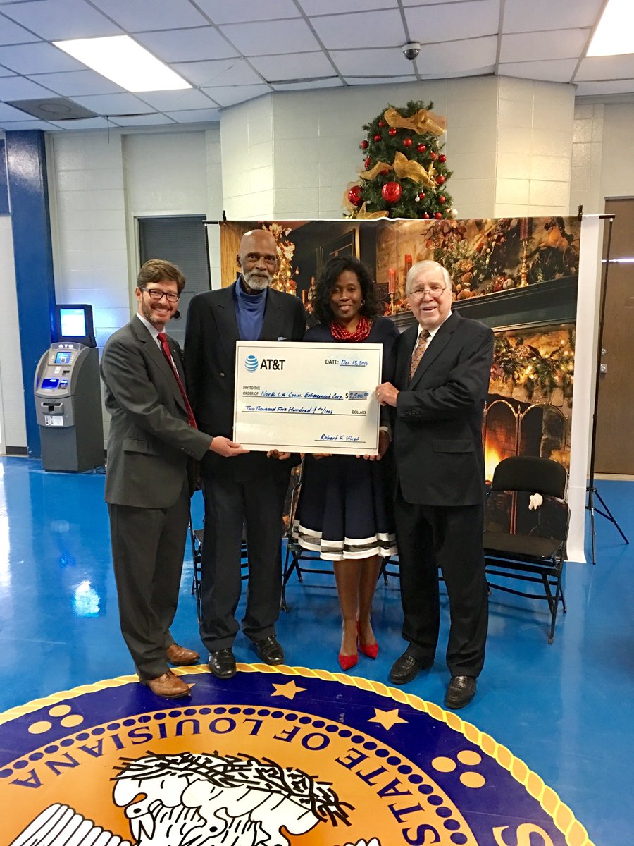 LouisianaMobile's tweet photo. AT&T Louisiana is pleased to support the work of the North Louisiana Community Enhancement Corp. We appreciate all you do. #ATTLA #ATTImpact https://t.co/x3dc7LDUsz