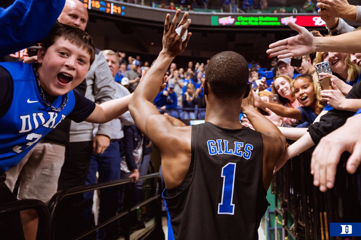 DukeMBB's tweet image. Appreciate all the love from the Duke fans in Greensboro today! 🔵😈