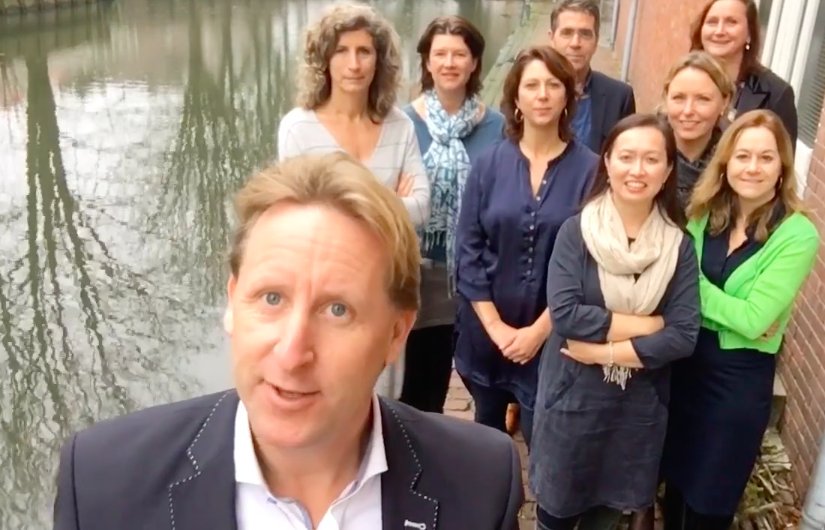 Opnamen voor digitale #kerstkaart met deel van team Media Movers.