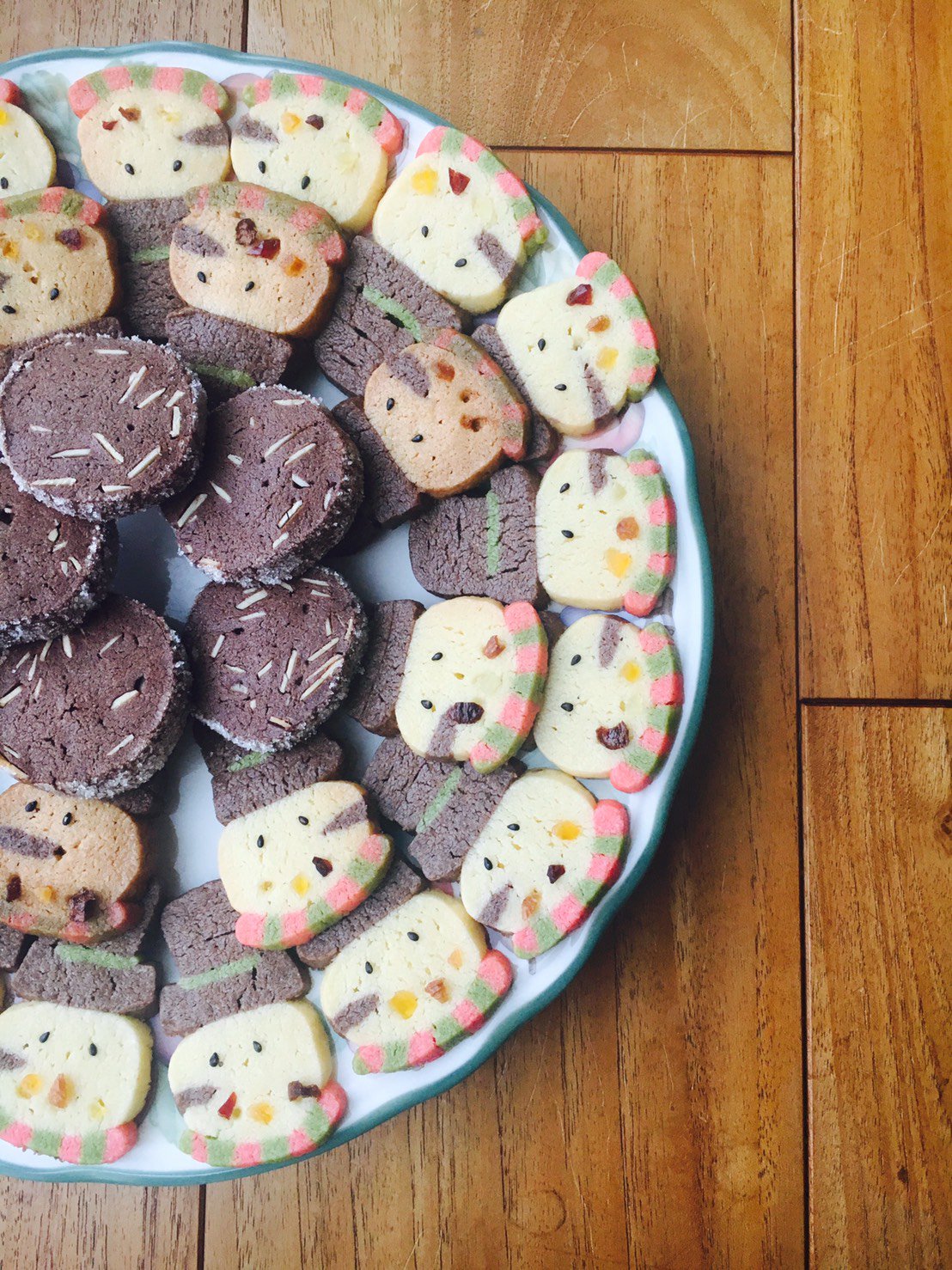 Siitake お菓子垢 アイスボックスクッキー ココアクッキーとスノーマン お菓子作り クリスマスくりえいてぃ部