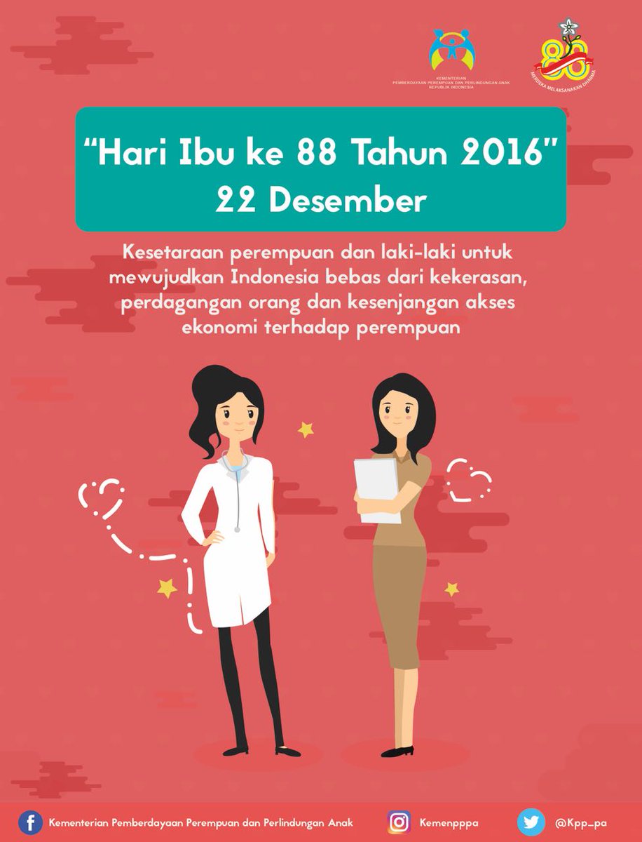 kemkomdigi's tweet image. 1. Selamat Hari Ibu ke-88 untuk semua Ibu di Indonesia #SelamatHariIbu #PerempuanHebat #SETARA