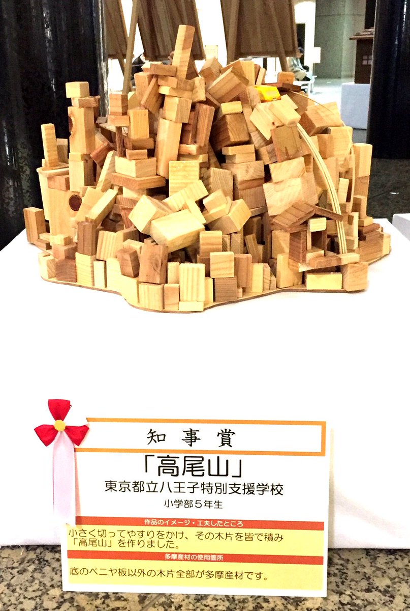 東京都産業労働局 多摩産材木工 工作コンクール作品展示 都庁 第一本庁舎１階中央に都内の小学生等が 多摩産材 を使って制作した 木工作品 を展示しています ２６日 日 １７時まで 子供たちの豊かな発想溢れる作品をぜひご覧ください T Co